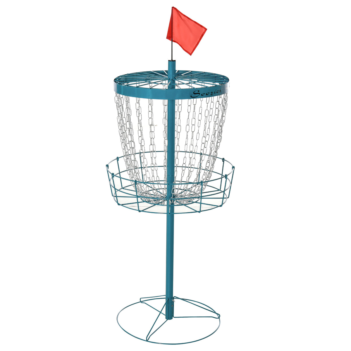 Portable Disc Golf Basket 24-Chain with Carry Bag