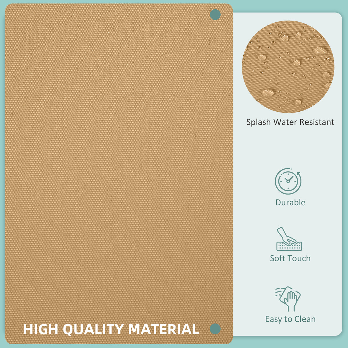 Patio cushion covers set 14 pieces polyester