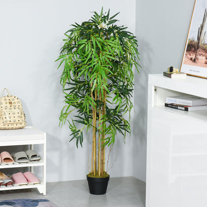 Artificial Bamboo Tree 8 Trunks 1095 Leaves Nursery Pot