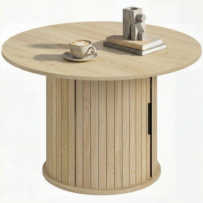 Round coffee table hidden storage 31.5 inch