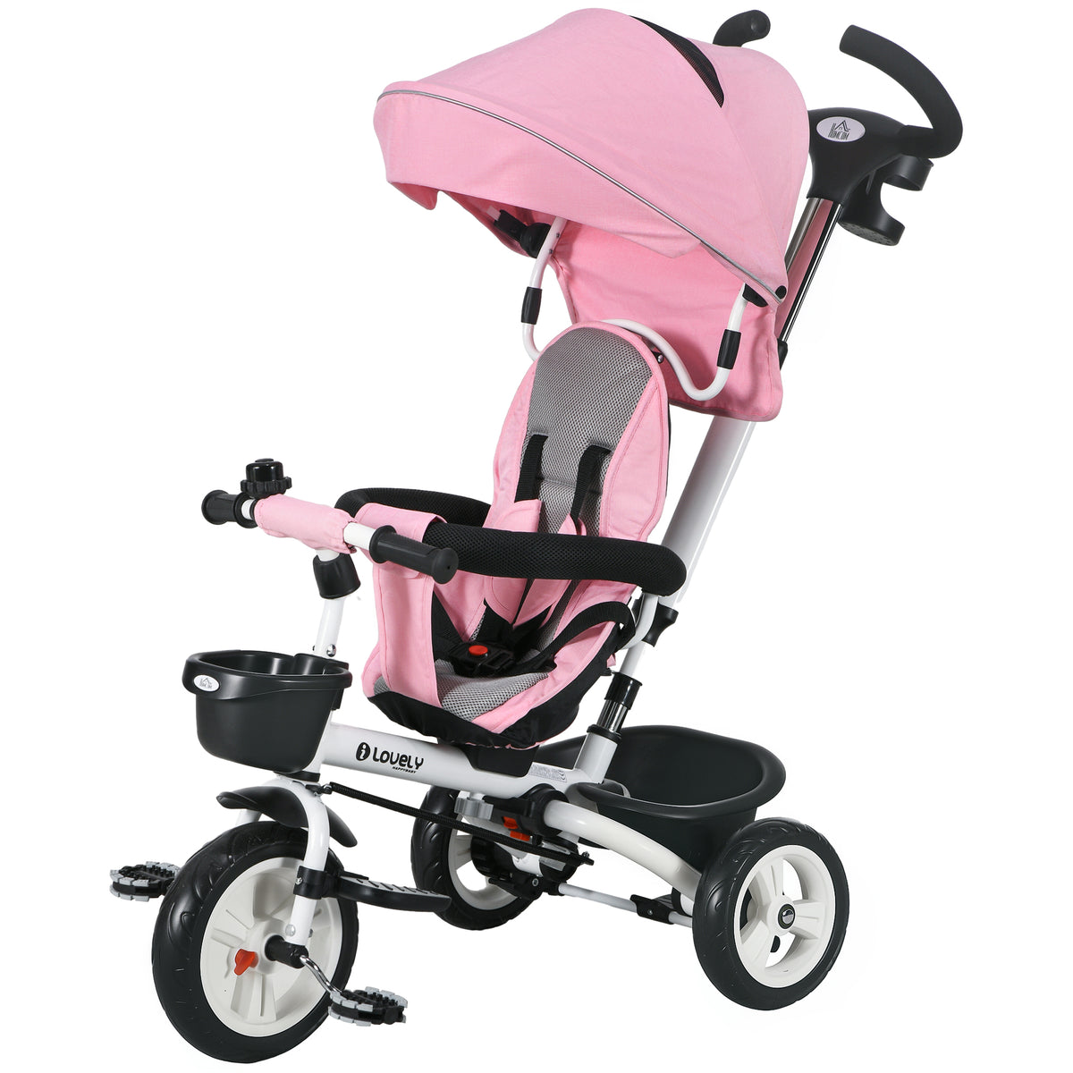 6-in-1 Evolving Toddler Tricycle with Canopy
