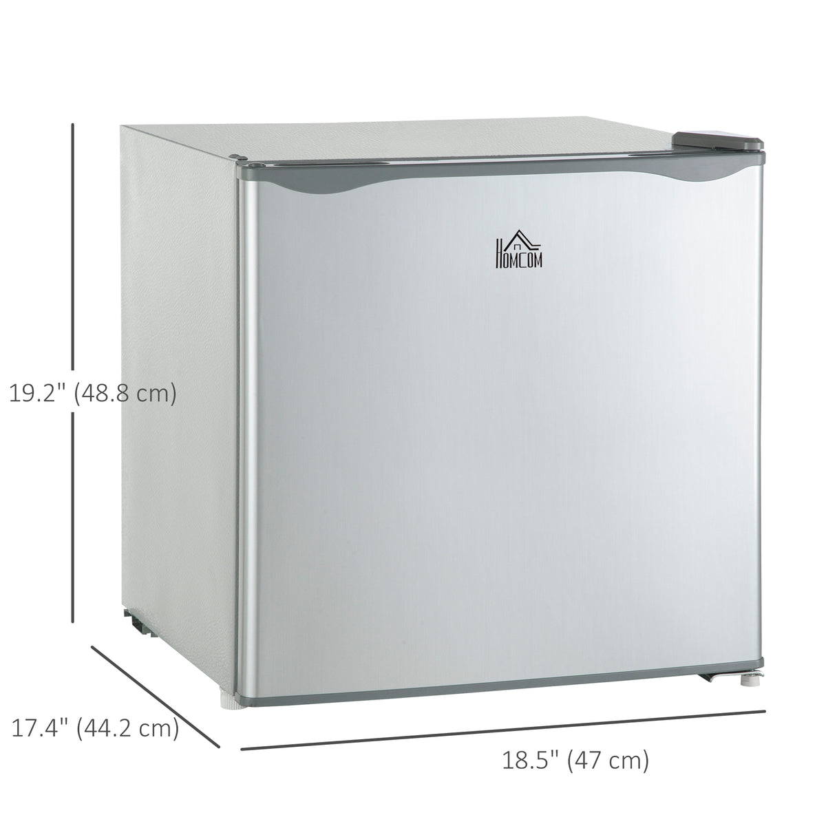 Compact upright freezer 1.1 cu ft with reversible door