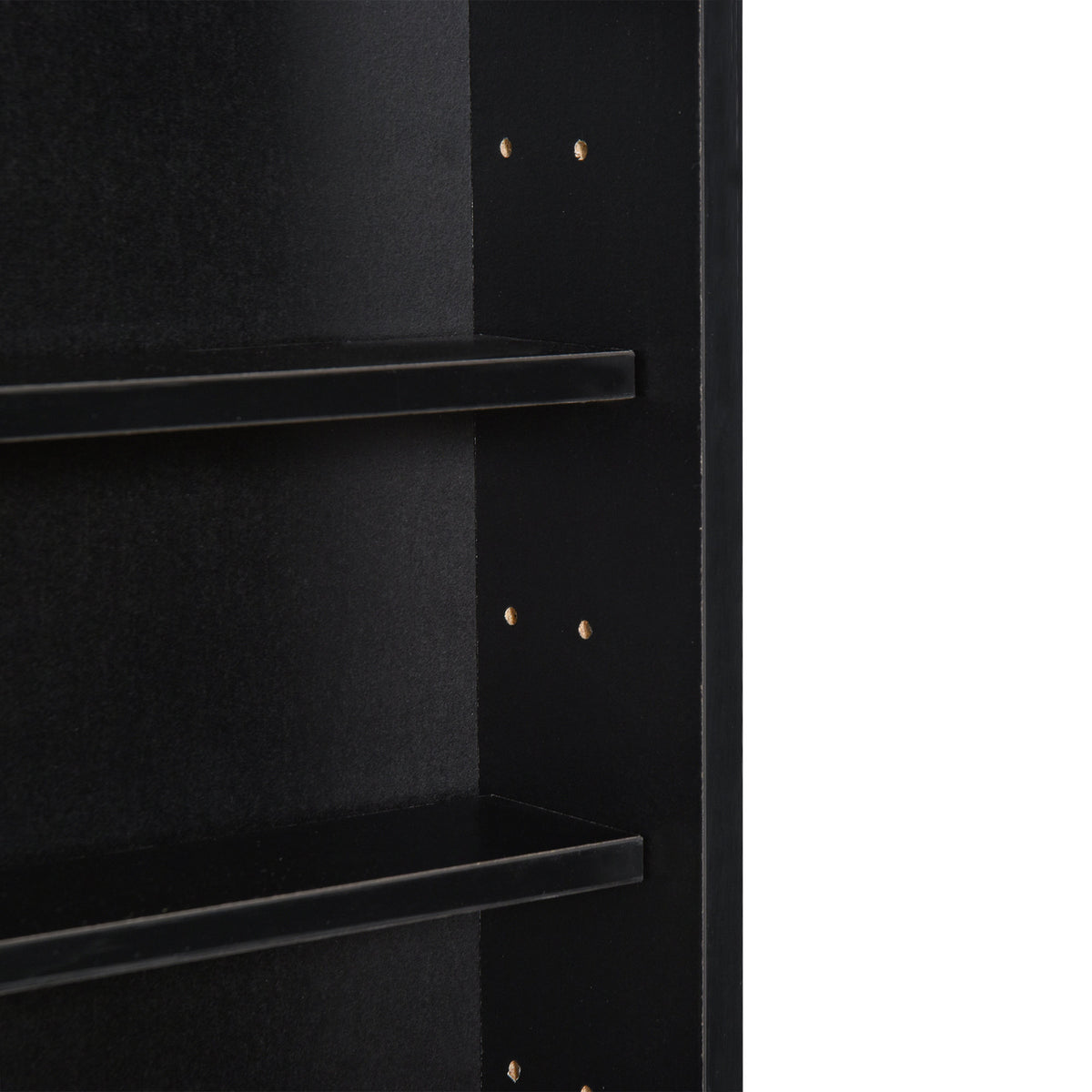 5-Shelf Wall Display Cabinet with 2 Glass Doors