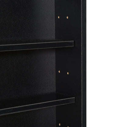 5-Shelf Wall Display Cabinet with 2 Glass Doors