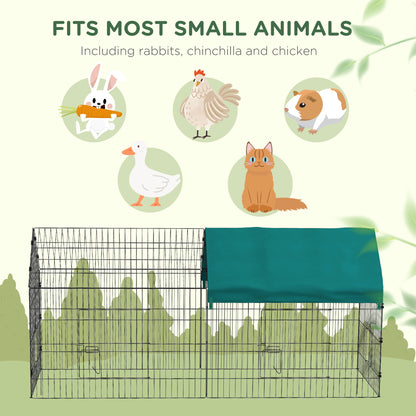 Large alloy steel small animal cage with roof