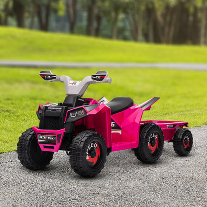 6V Kids Electric ATV with Trailer