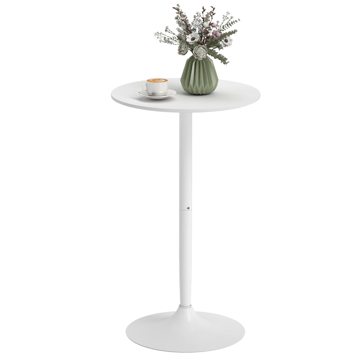 Modern Round High Top Bar Table — Bistro for 2