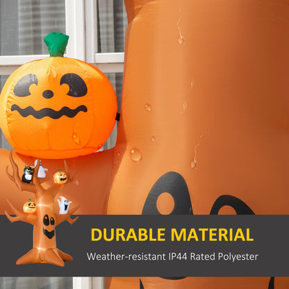 Inflatable Halloween LED Tree with Owl and Pumpkins