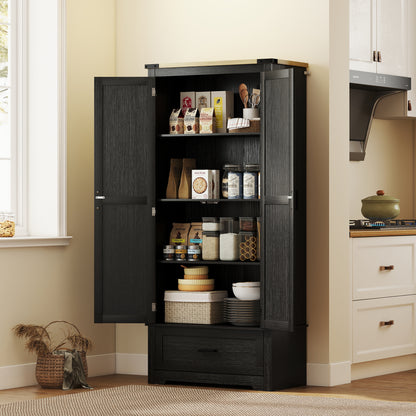Farmhouse Kitchen Pantry Cabinet 69 in Tall