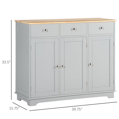 Modern Sideboard with Storage Drawers and Adjustable Shelves