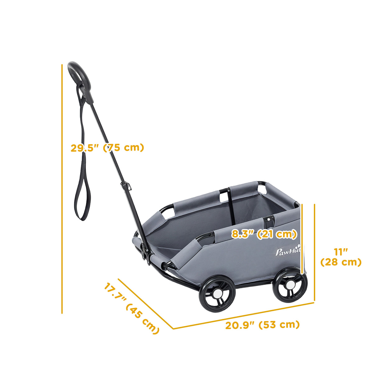 Lightweight folding pet stroller