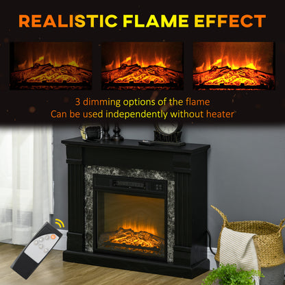 Electric fireplace mantel freestanding heater
