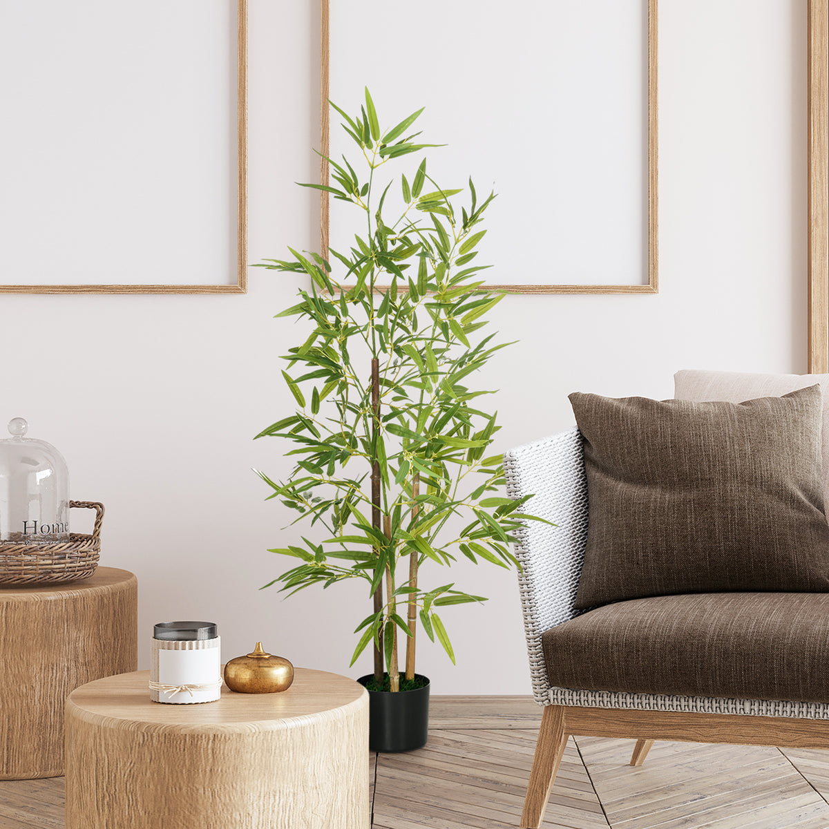 Artificial Bamboo Trees in Pot 6 ft — Set of 2