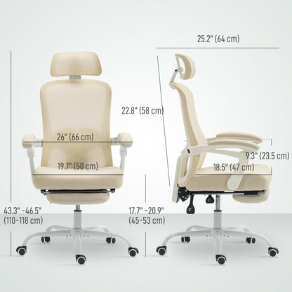 Ergonomic office chair with adjustable lumbar support and headrest