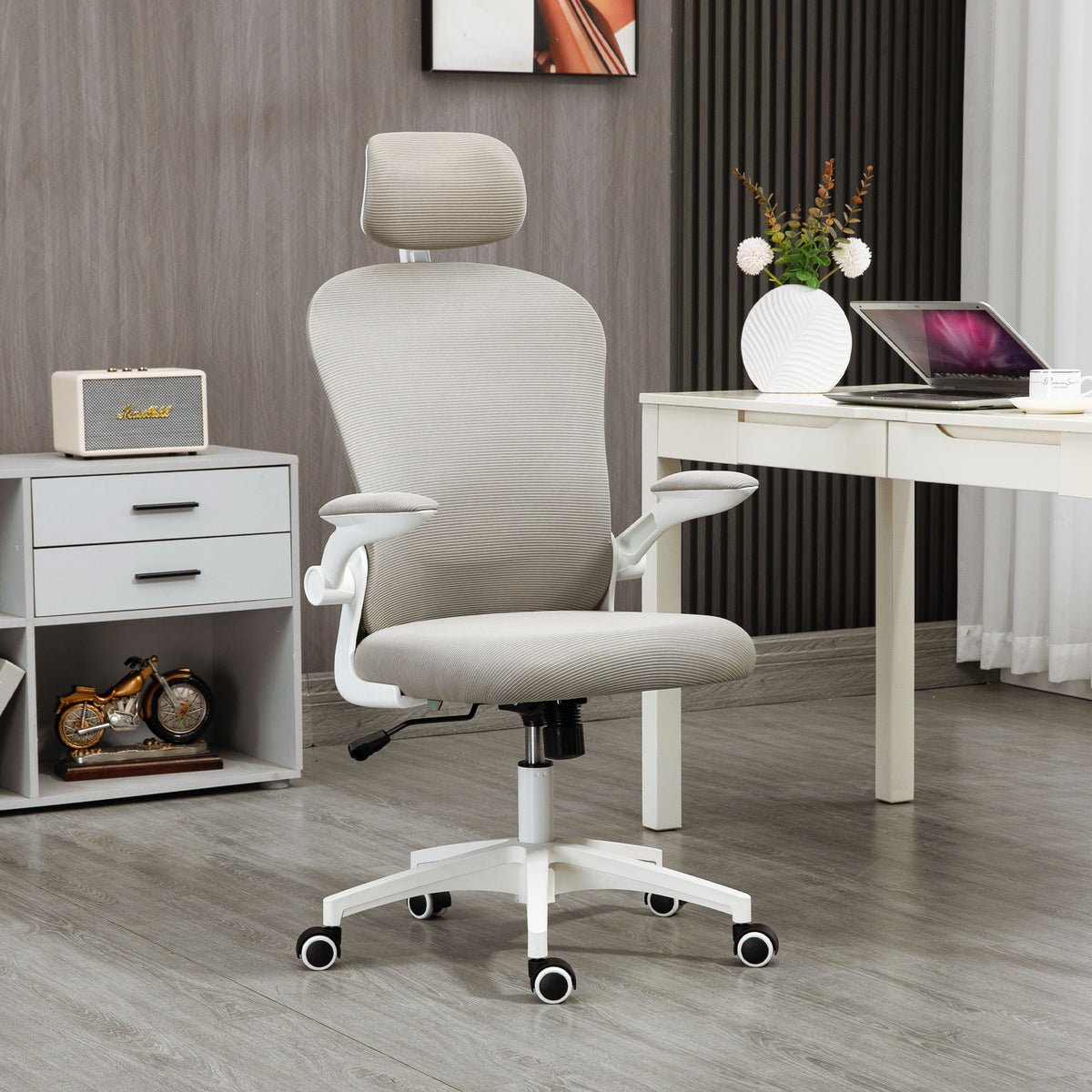 Silla de oficina ergonómica con soporte lumbar 4D