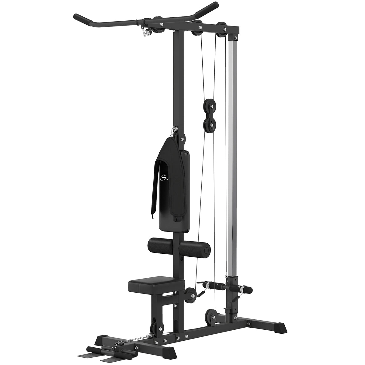 Máquina de remo dorsal para musculación en casa