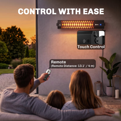 1500 W Electric Wall-Mounted Infrared Patio Heater