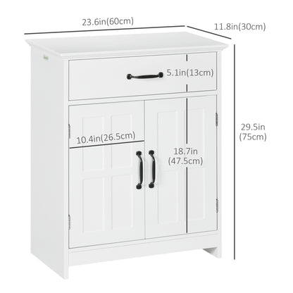 Bathroom floor cabinet with drawer