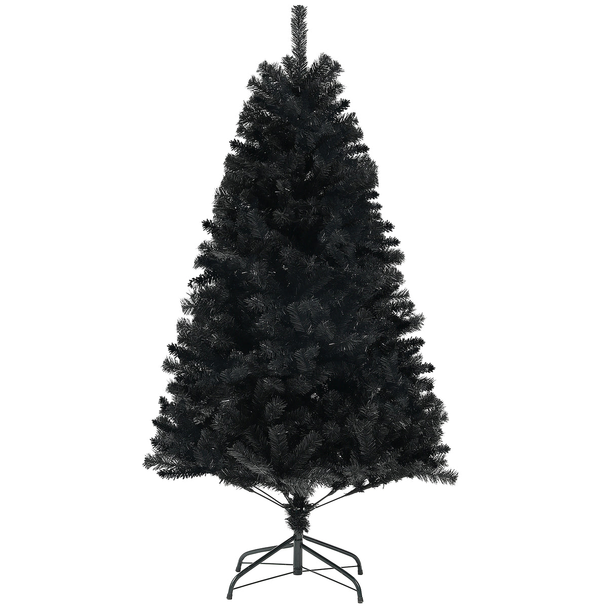 Black Flocked Artificial Christmas Tree 180 cm