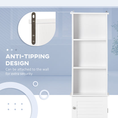 Mueble columna de almacenamiento estrecho para baño
