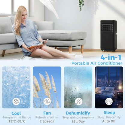 4-in-1 Portable Air Conditioner 10,000 BTU Wi-Fi