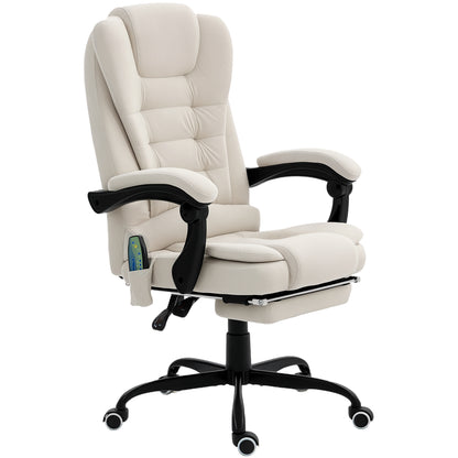 Silla de oficina de masaje reclinable con reposapiés