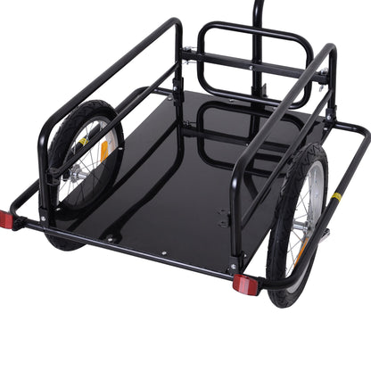 Folding Bike Cargo Trailer with Universal Hitch