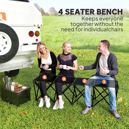 Portable Folding 6-Seat Bench for Camping and Sports