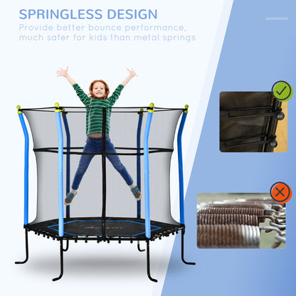 Kids Indoor Trampoline with Safety Enclosure Net