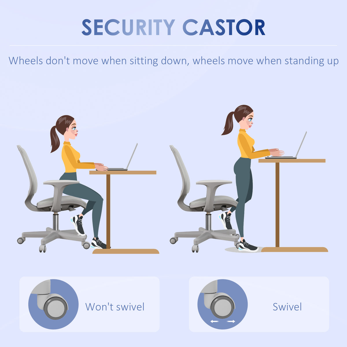 Ergonomic Task Chair with Mesh Back and Armrests