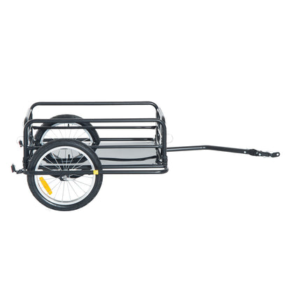 Remolque plegable para bicicleta de carga, acero robusto