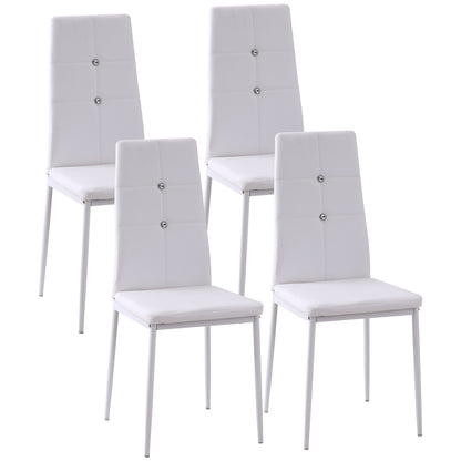 Tufted Dining Side Chairs Set of 4