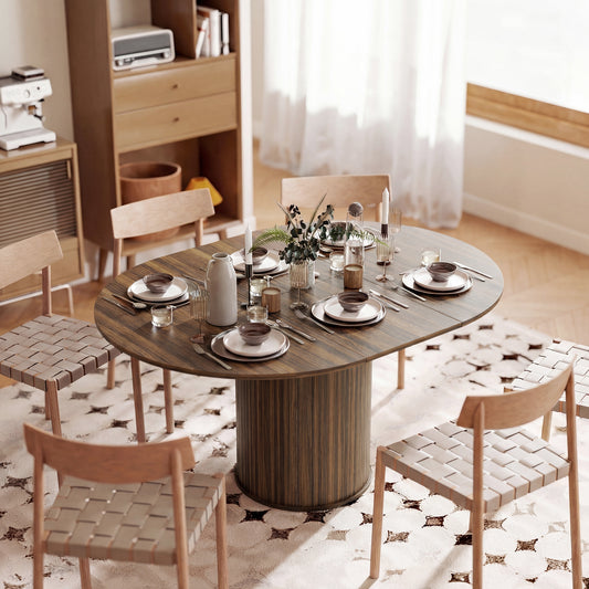 Extendable Dining Table 110-150 cm — Walnut