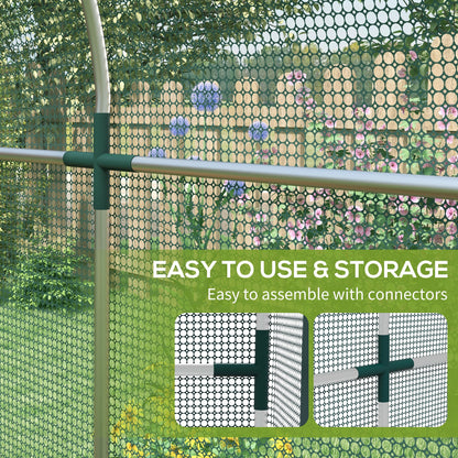 Galvanized Steel Protection Cage 120x240cm with Zippered Door