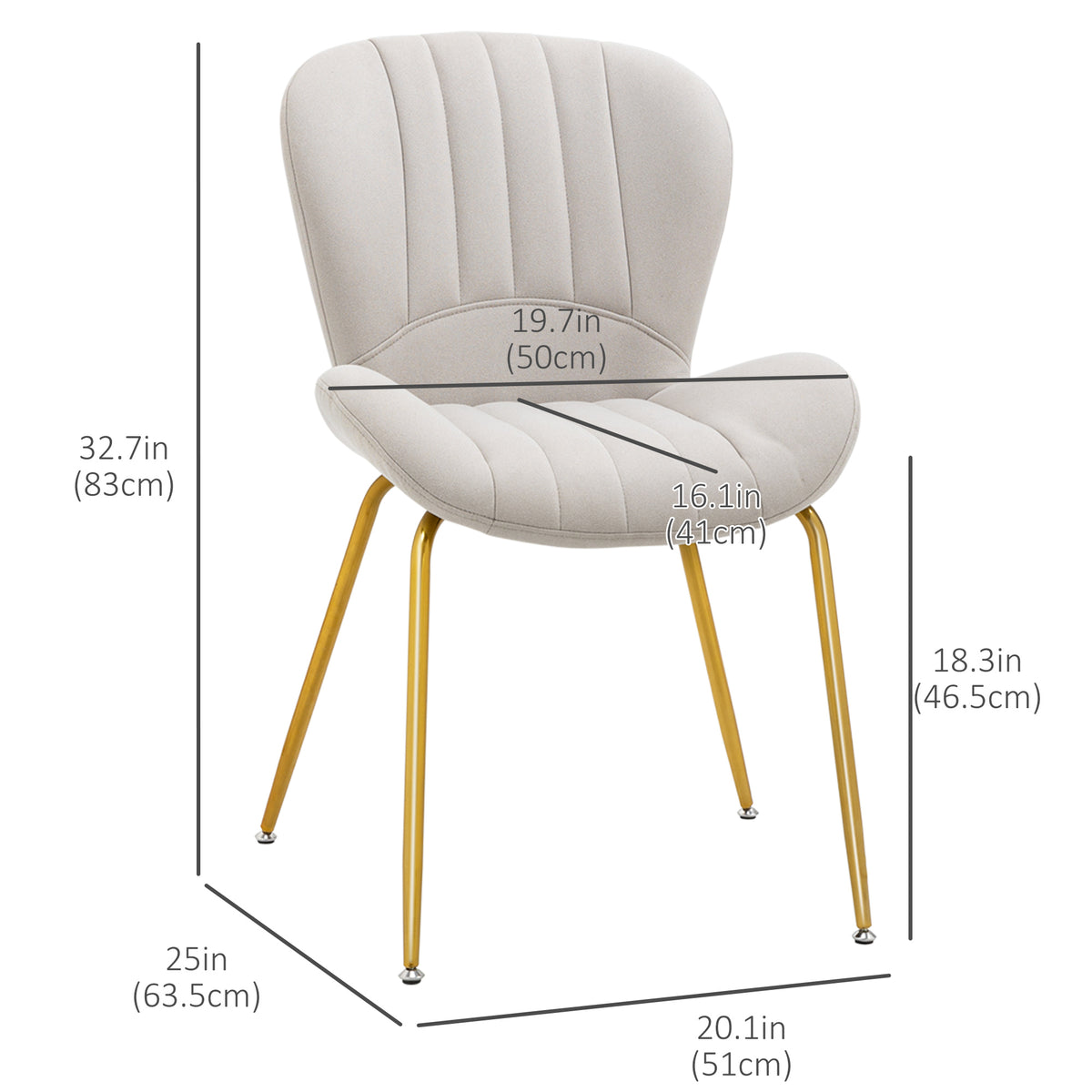 Shell-Back Dining Chairs Set of 2