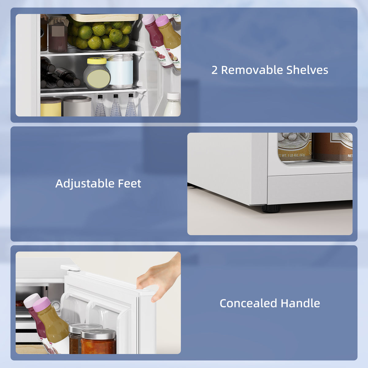 Compact Mini Fridge 69 L with Freezer