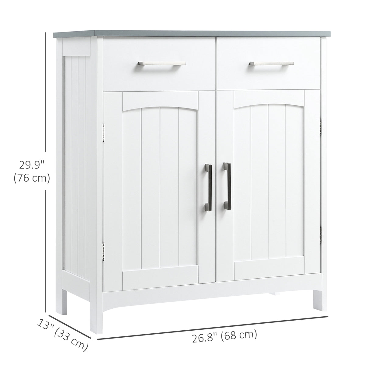 Mueble de baño sobre patas con cajones