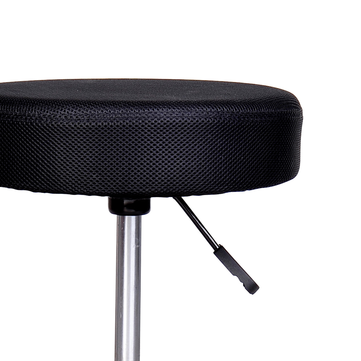 Adjustable Hydraulic Swivel Salon Stool — Red White