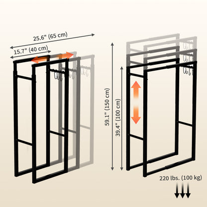 Adjustable Firewood Log Rack