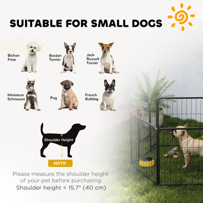 Dog Playpen 6 Panels Steel — portable