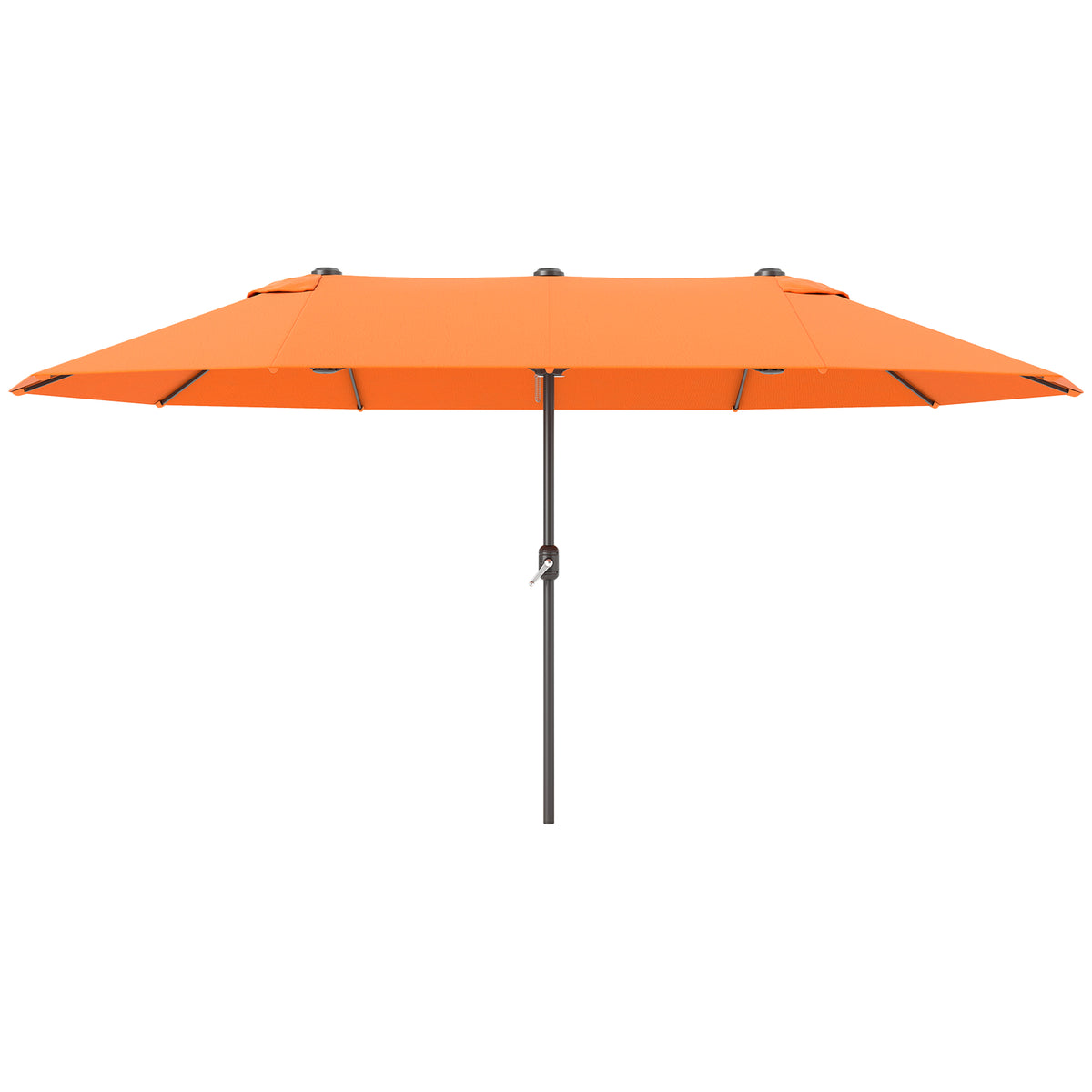 Double Canopy Patio Umbrella with Crank — 457 cm