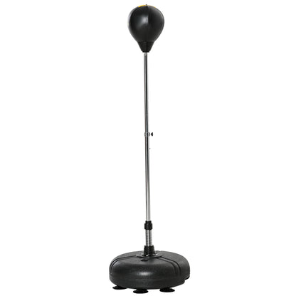 Freestanding reflex punching bag with stand