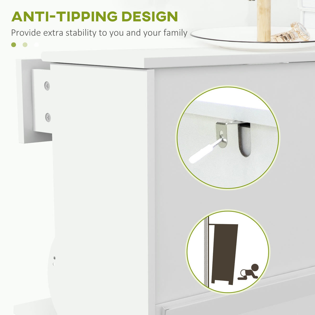 Slim Shoe Cabinet 2 Flip Drawers Adjustable Shelves 8 Pairs