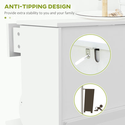 Slim Shoe Cabinet 2 Flip Drawers Adjustable Shelves 8 Pairs