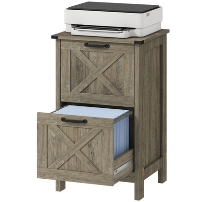 Vertical Filing Cabinet with 2 Drawers