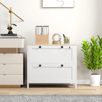 File Cabinet 2 Drawer Lockable with Adjustable Bar