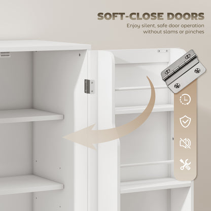 Kitchen Storage Cabinet with Drawer and Adjustable Shelves