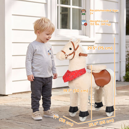 Caballo mecedor interactivo para niños con sonidos