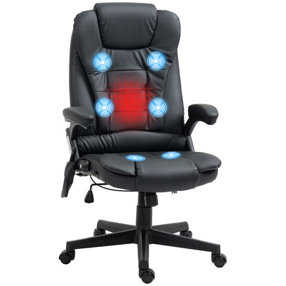 Silla de oficina alta, reclinable, con masaje y calefacción