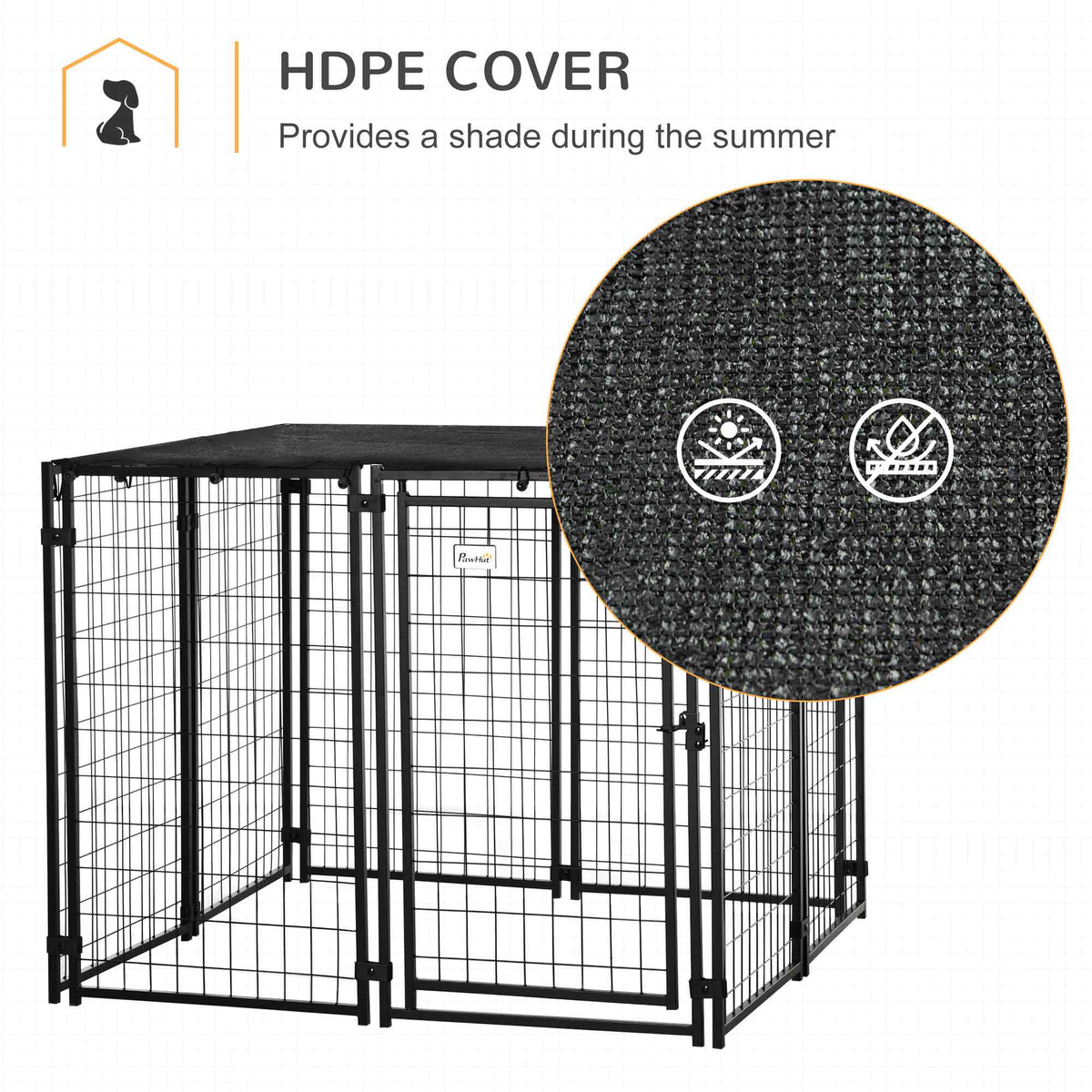 Outdoor dog kennel lockable playpen